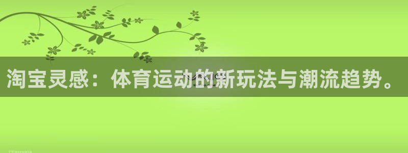三亿体育网页版：淘宝灵感：体育运动的新玩法与潮流趋势。